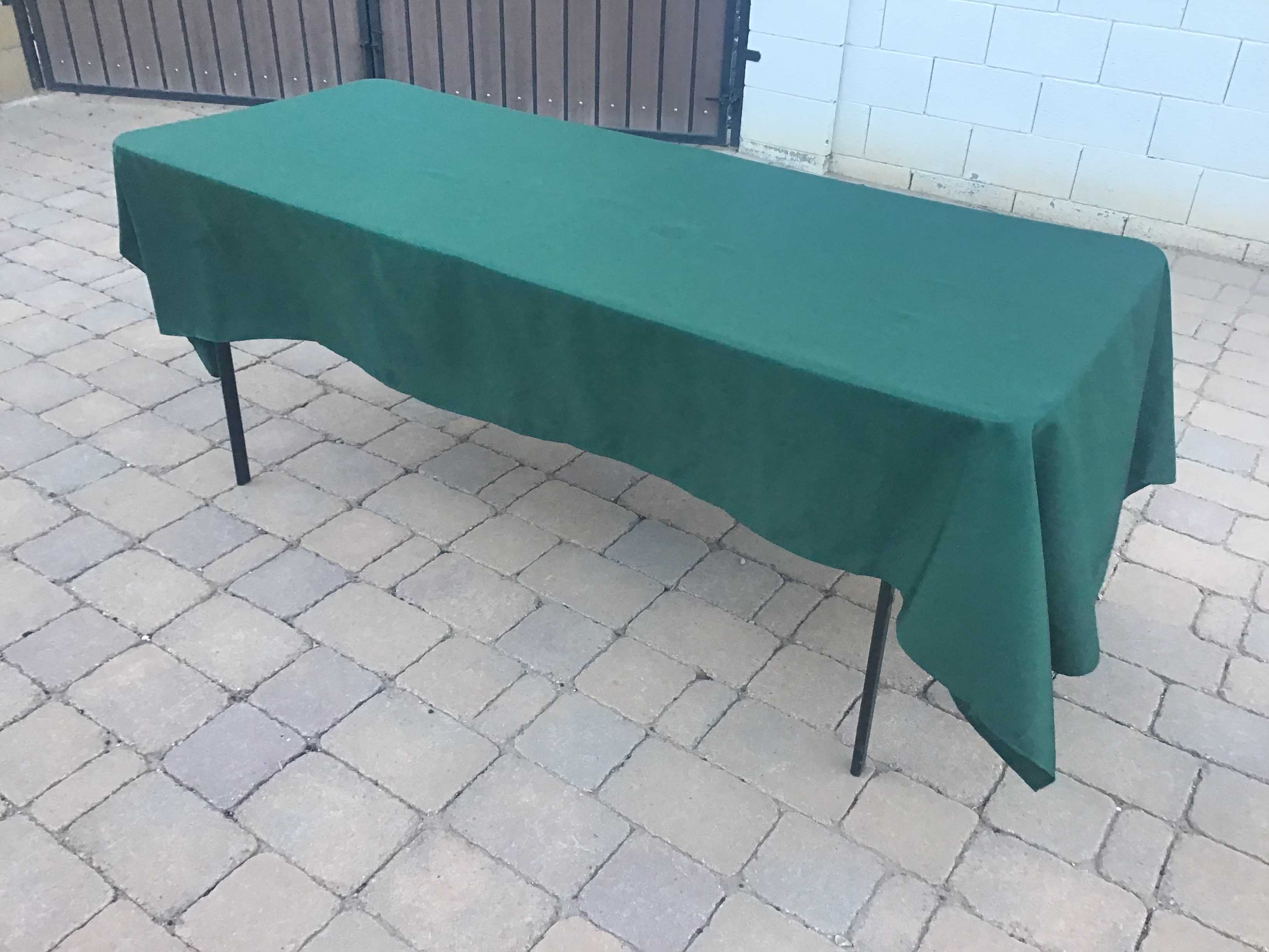 rectangle tablecloths (hunter emerald green) - 60 x 102