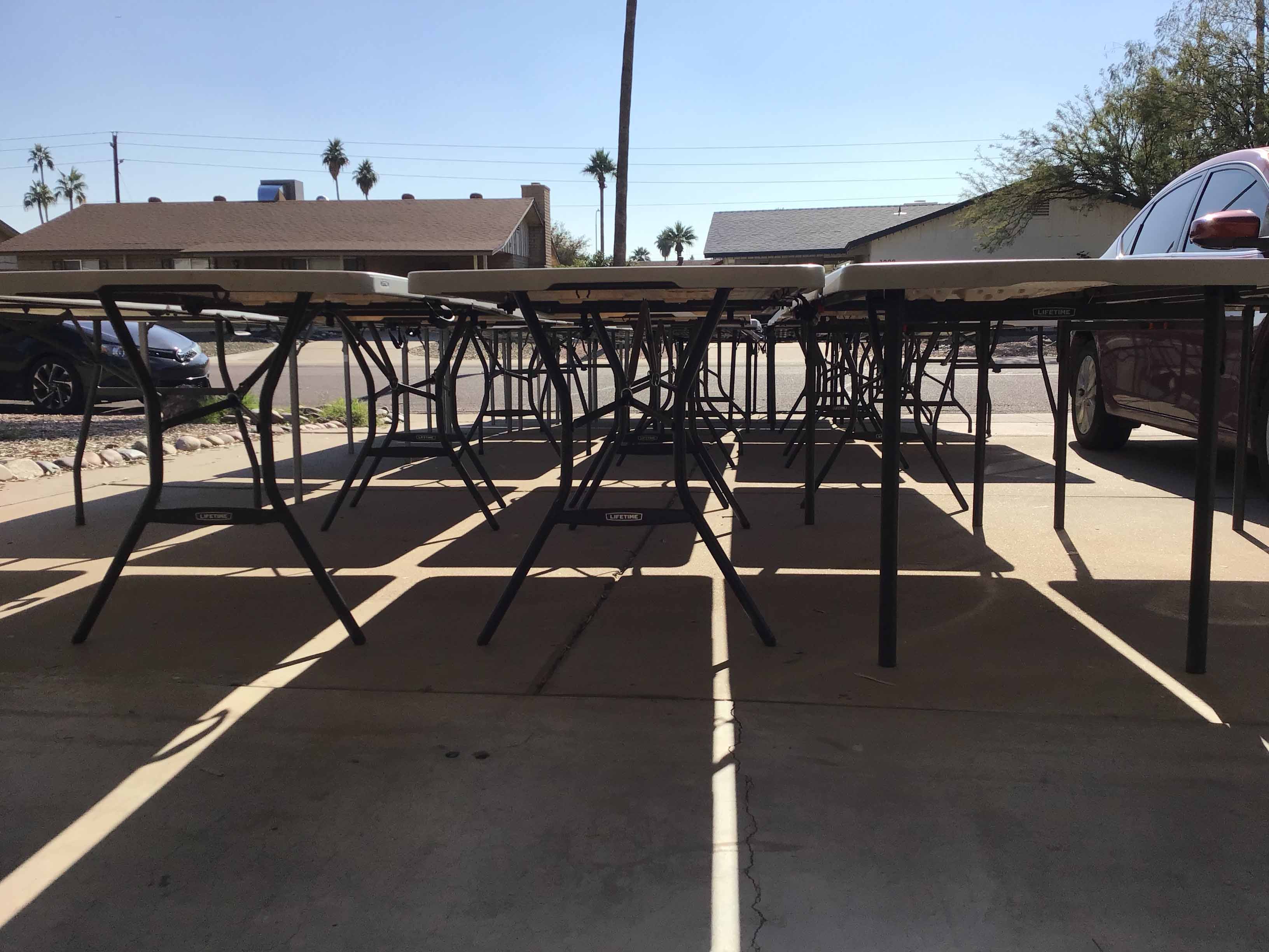 6 foot rectangle tables