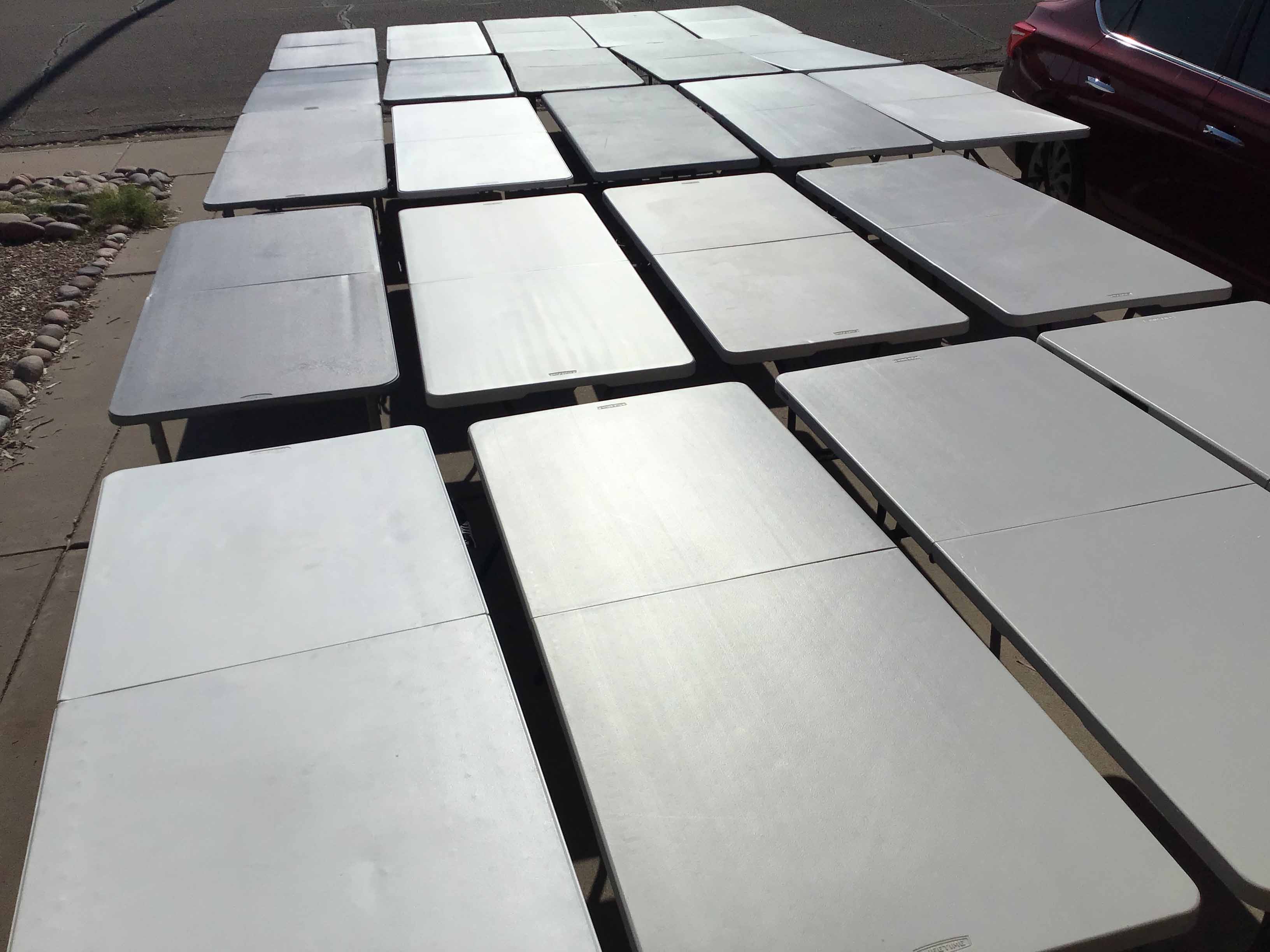 6 foot rectangle tables