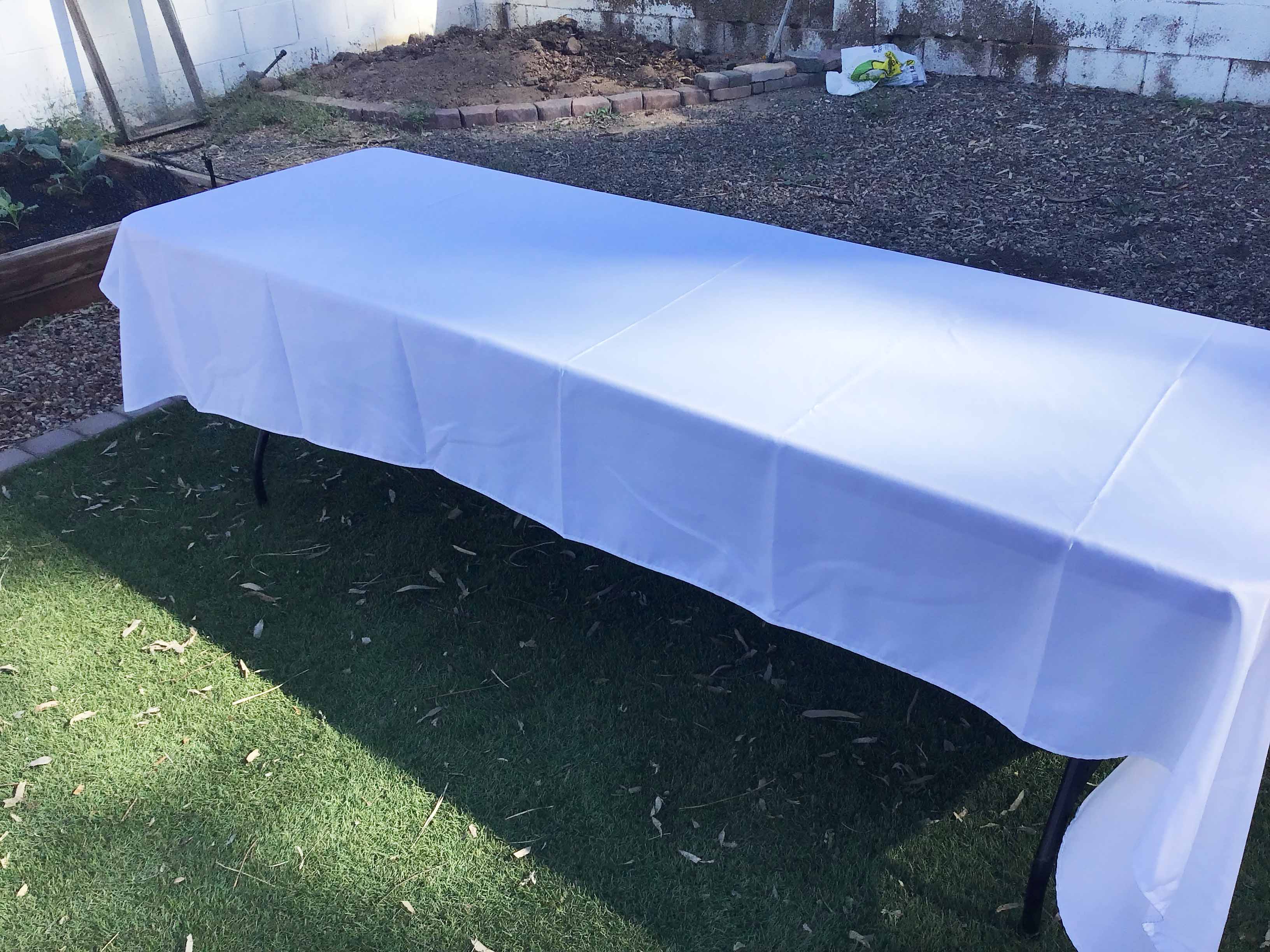 rectangle tablecloths (white) - 60 x 126