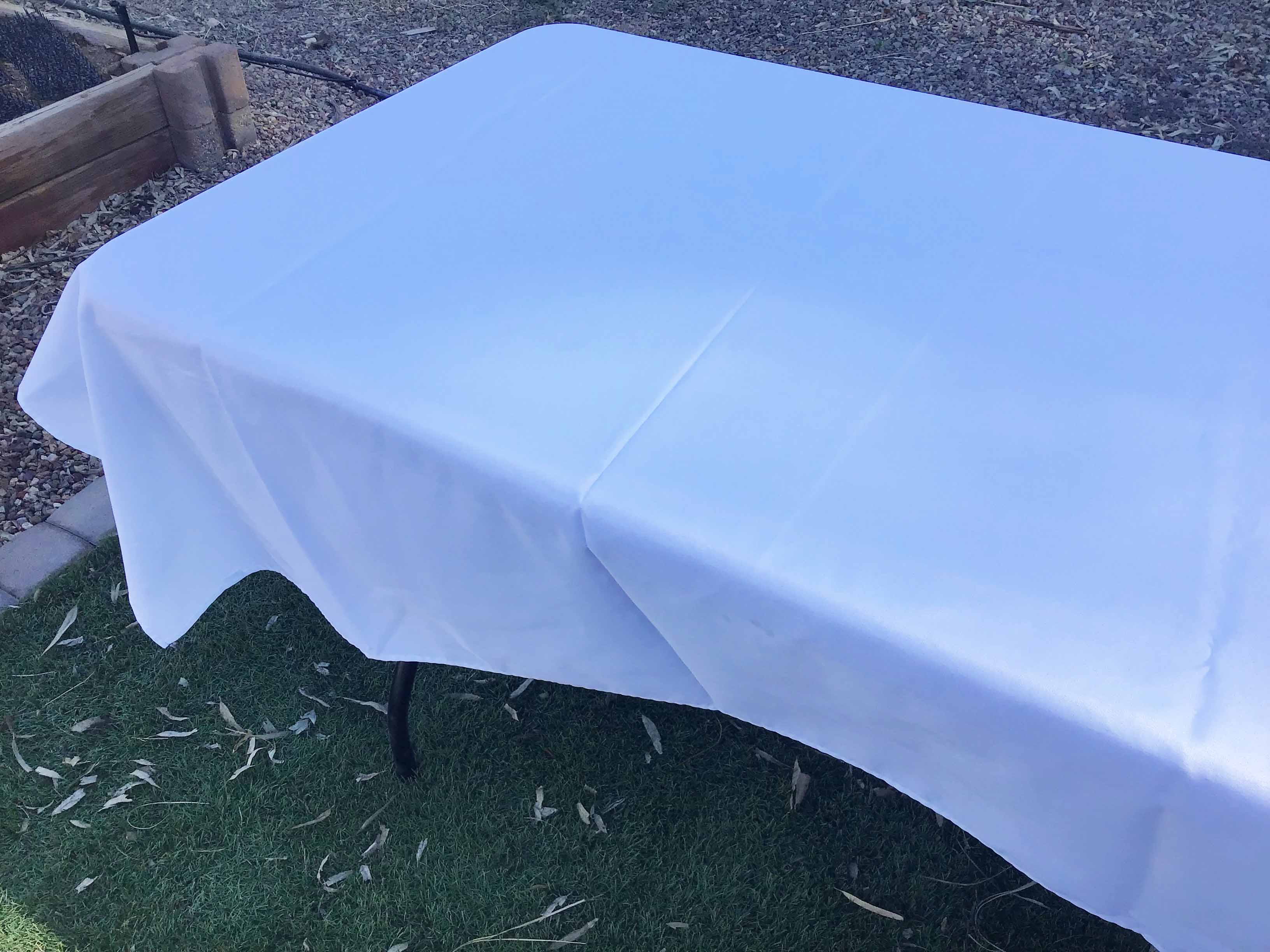 rectangle tablecloths (white) - 60 x 126