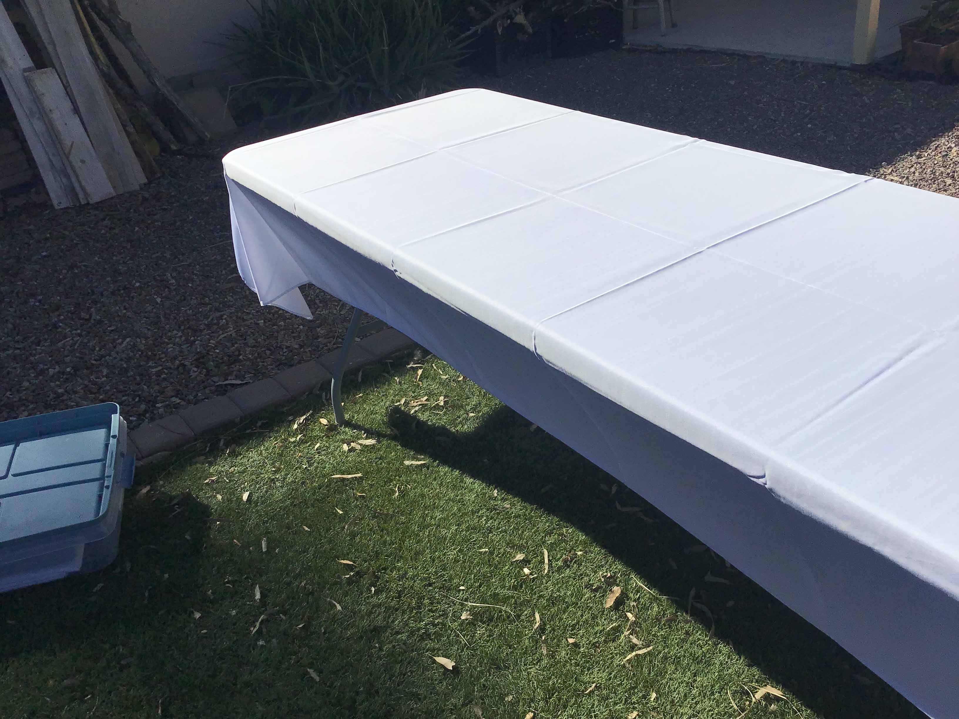 rectangle tablecloths (white) - 60 x 126