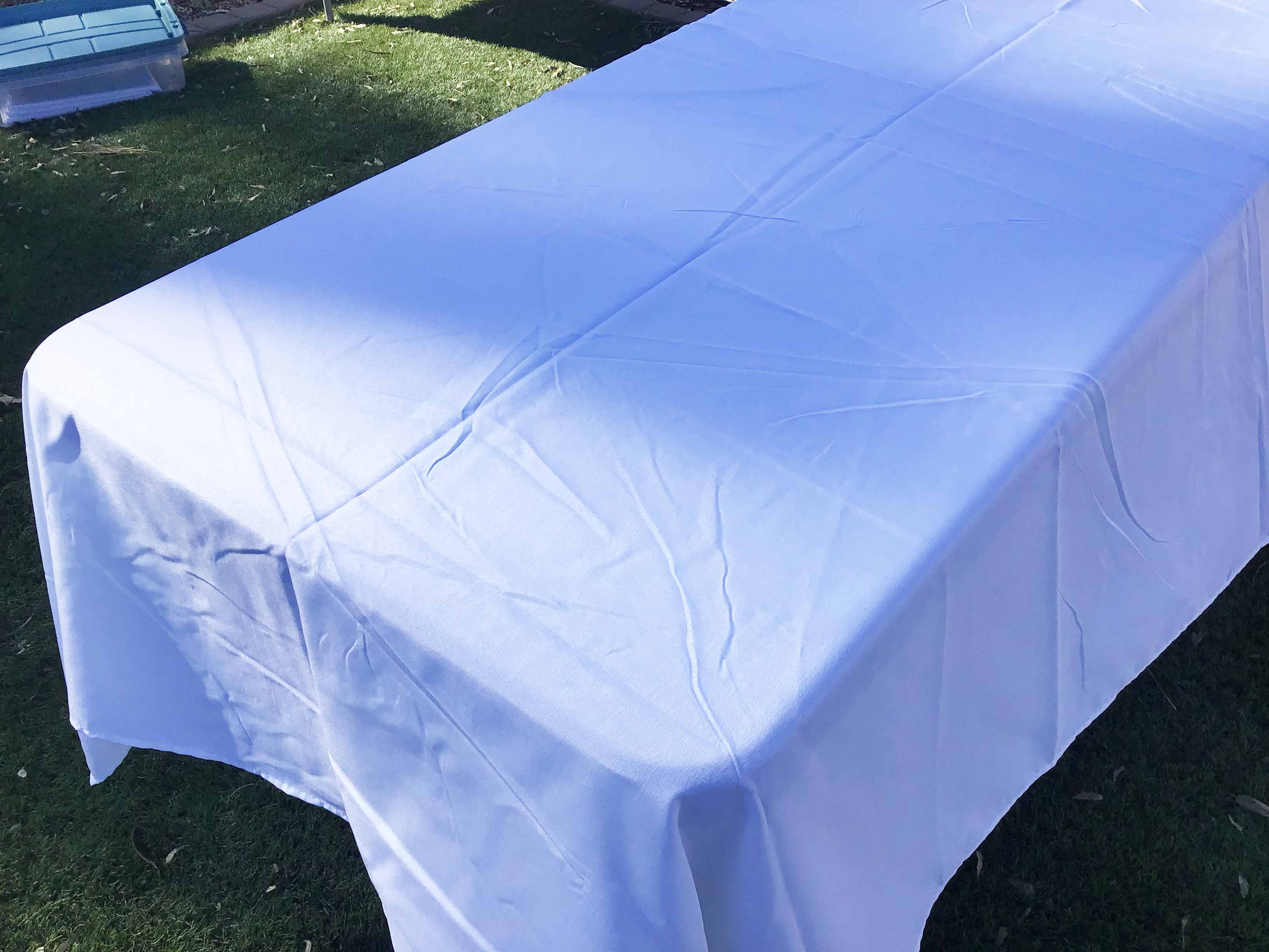 rectangle tablecloths (white) - 60 x 126