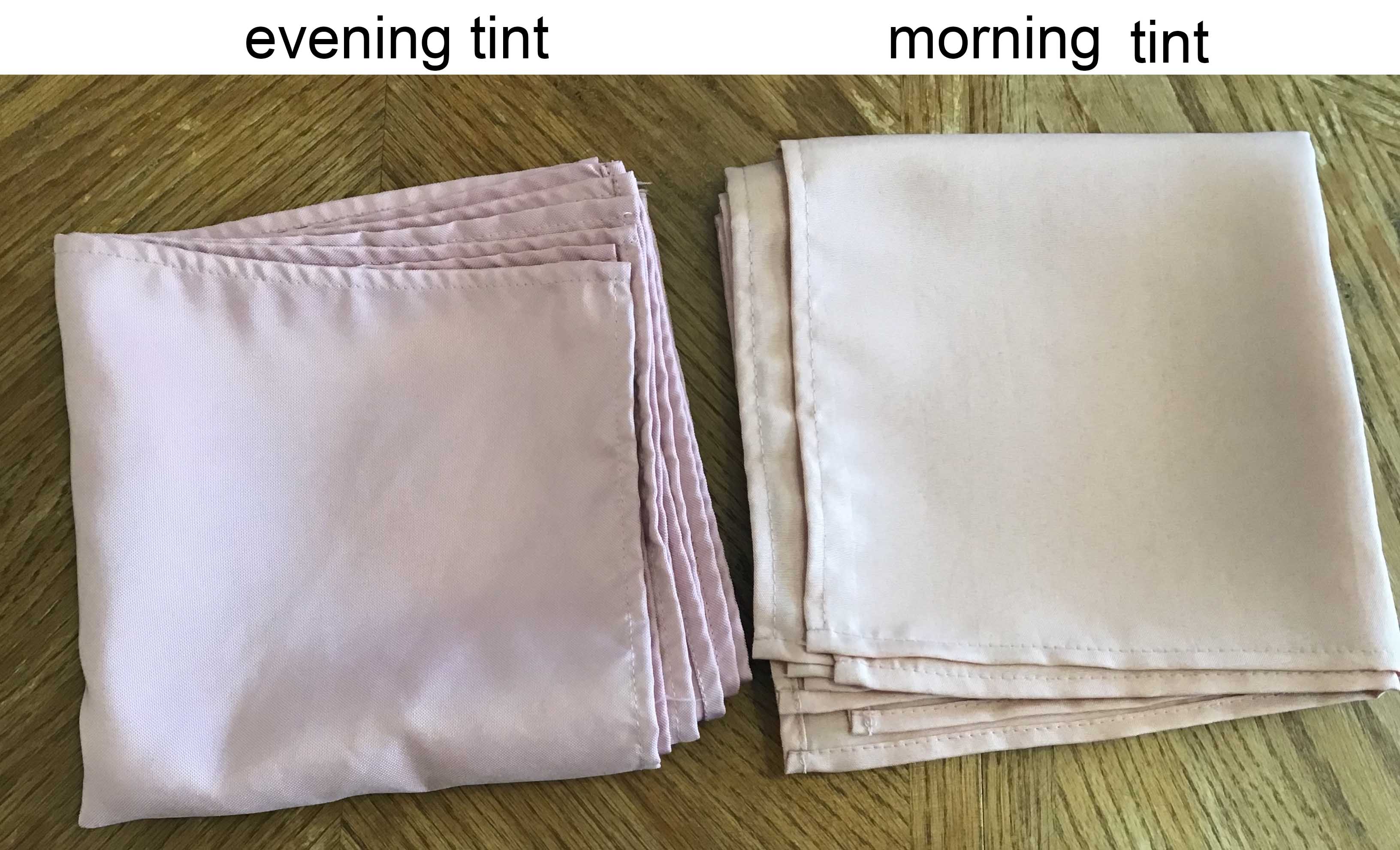 cloth dinner napkins (dusty rose/mauve, morning tint) - 17 x 17