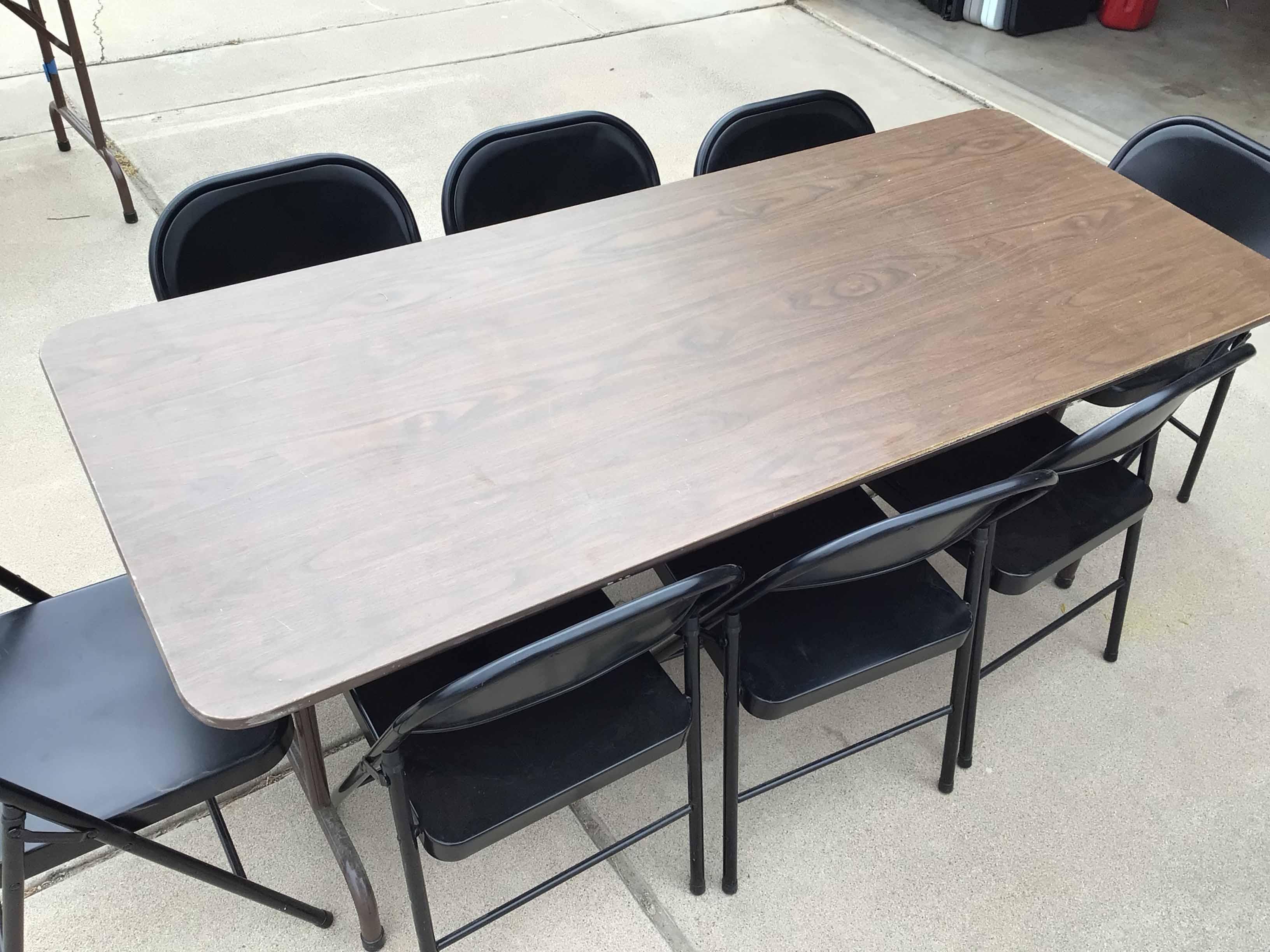 6 foot non-bifold rectangle tables