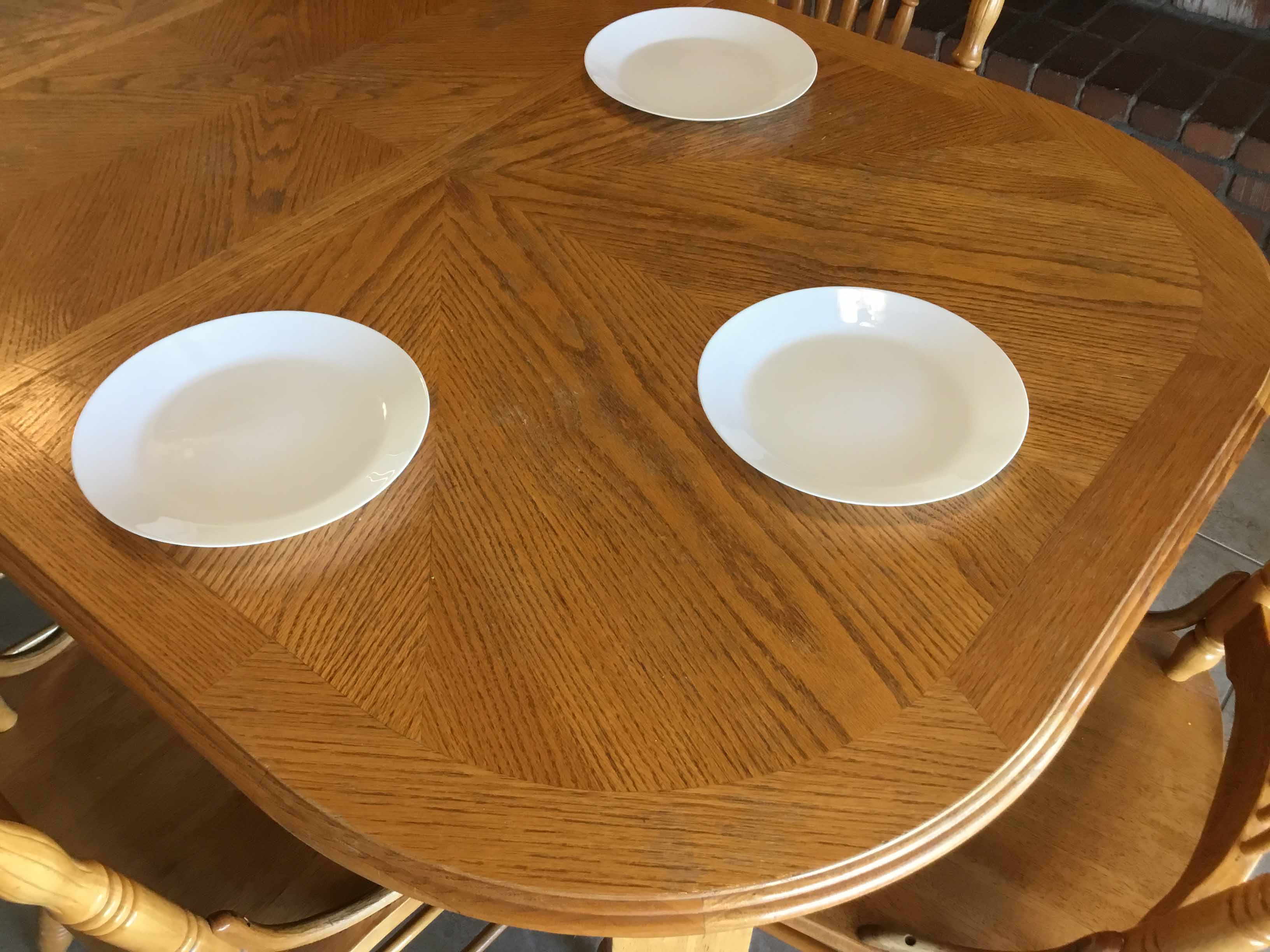 dinner plates - glass (white, Oftast) - 10