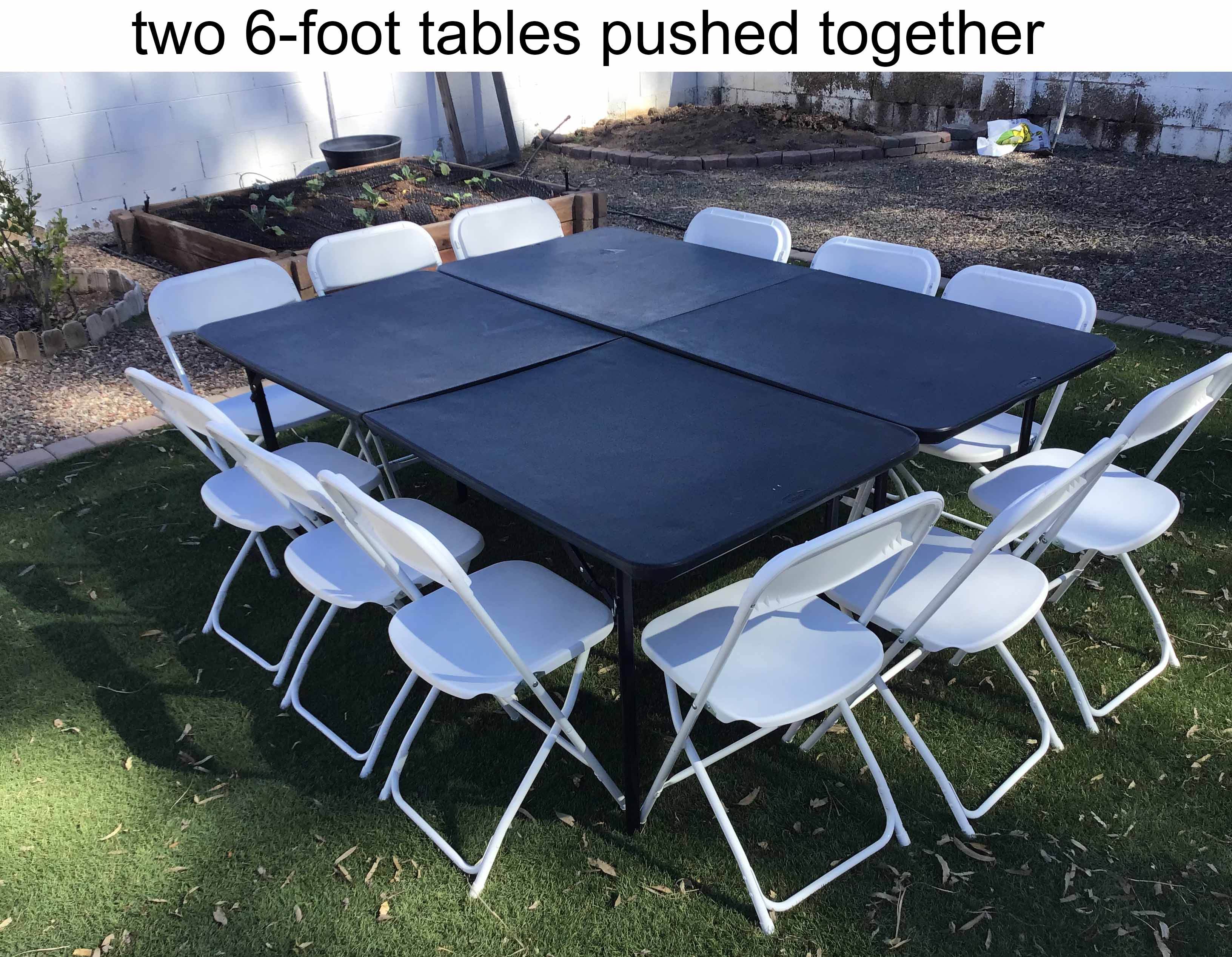 folding chairs (resin w/steel frame, white)