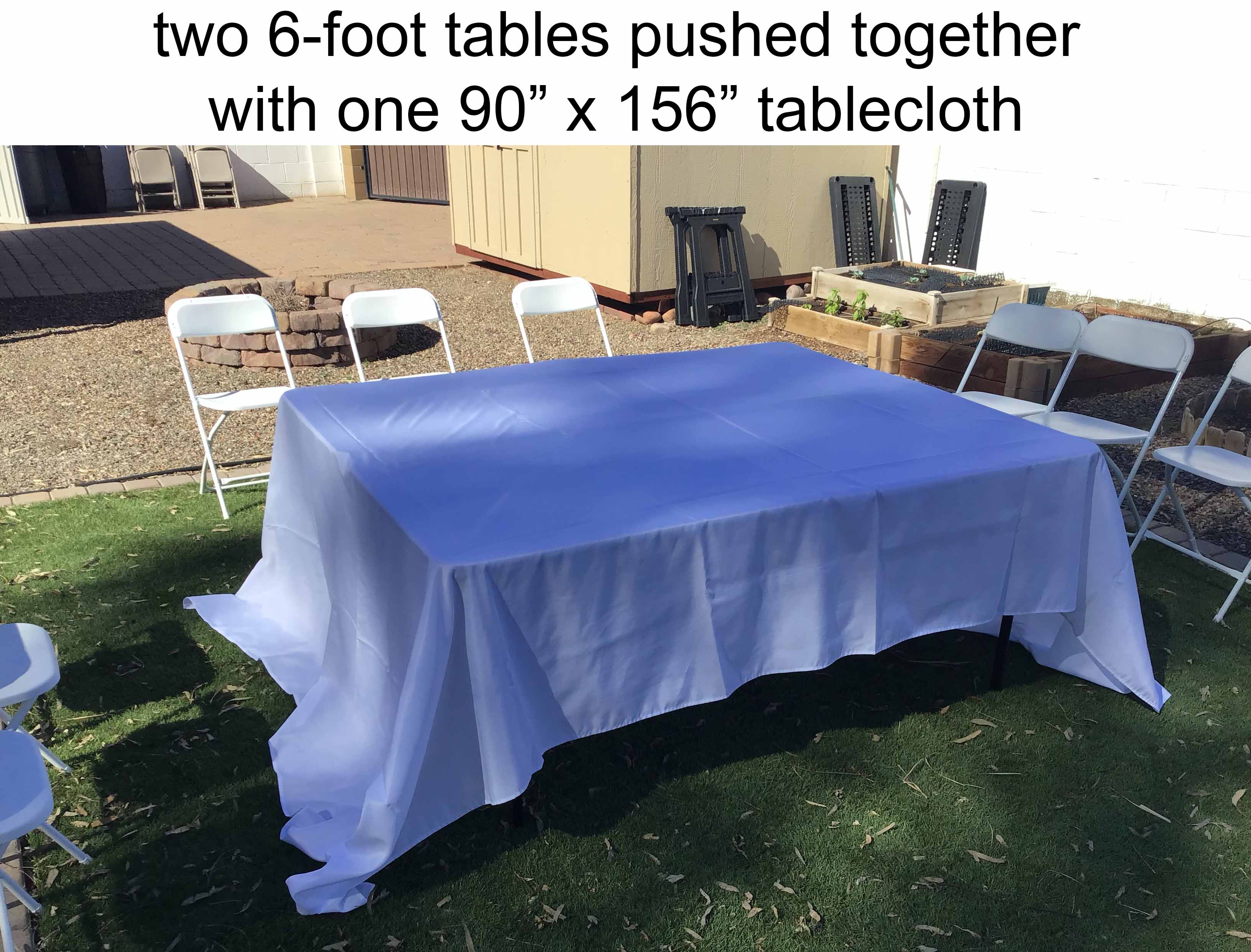 rectangle tablecloths (white) - 90 x 156