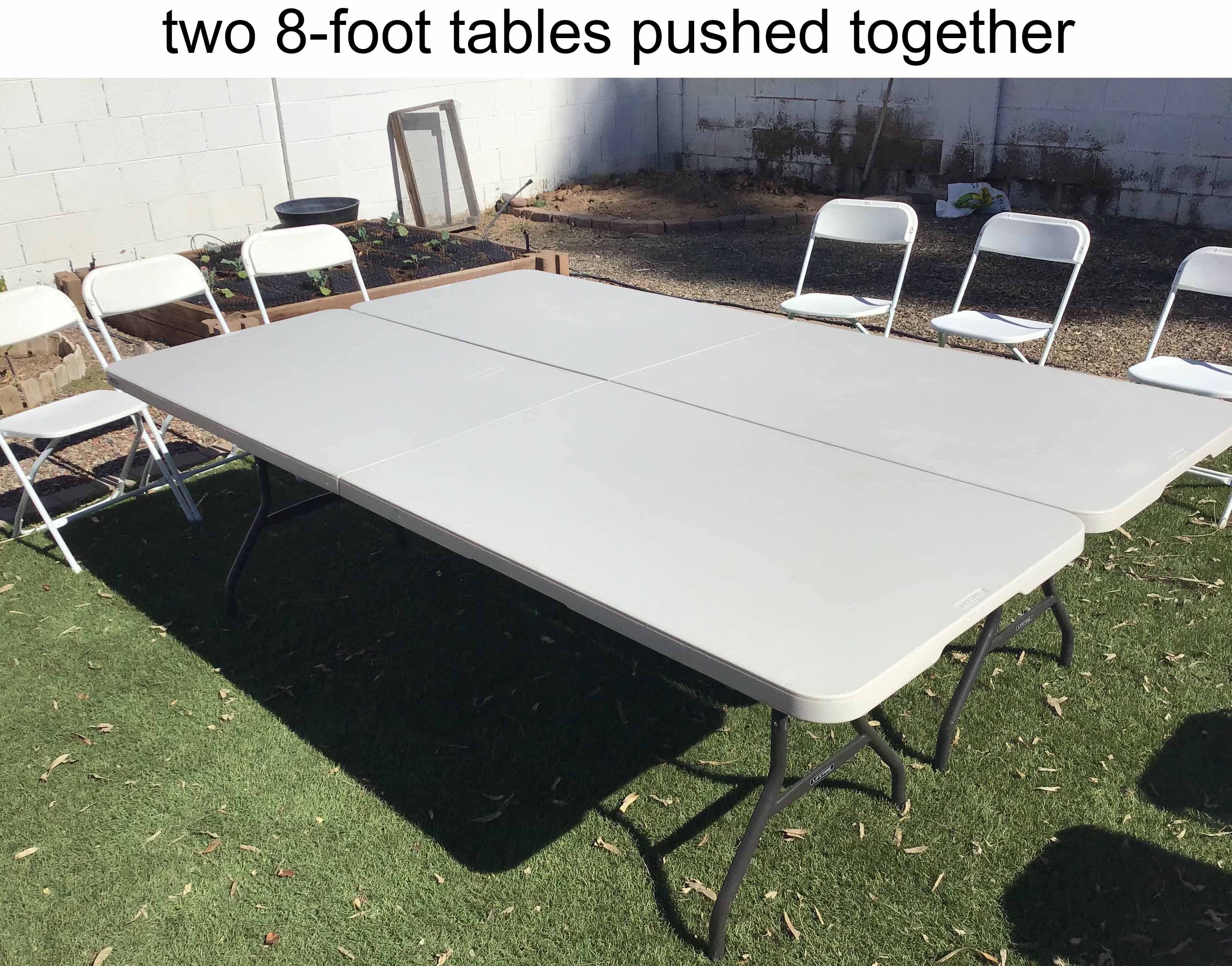 8 foot rectangle tables