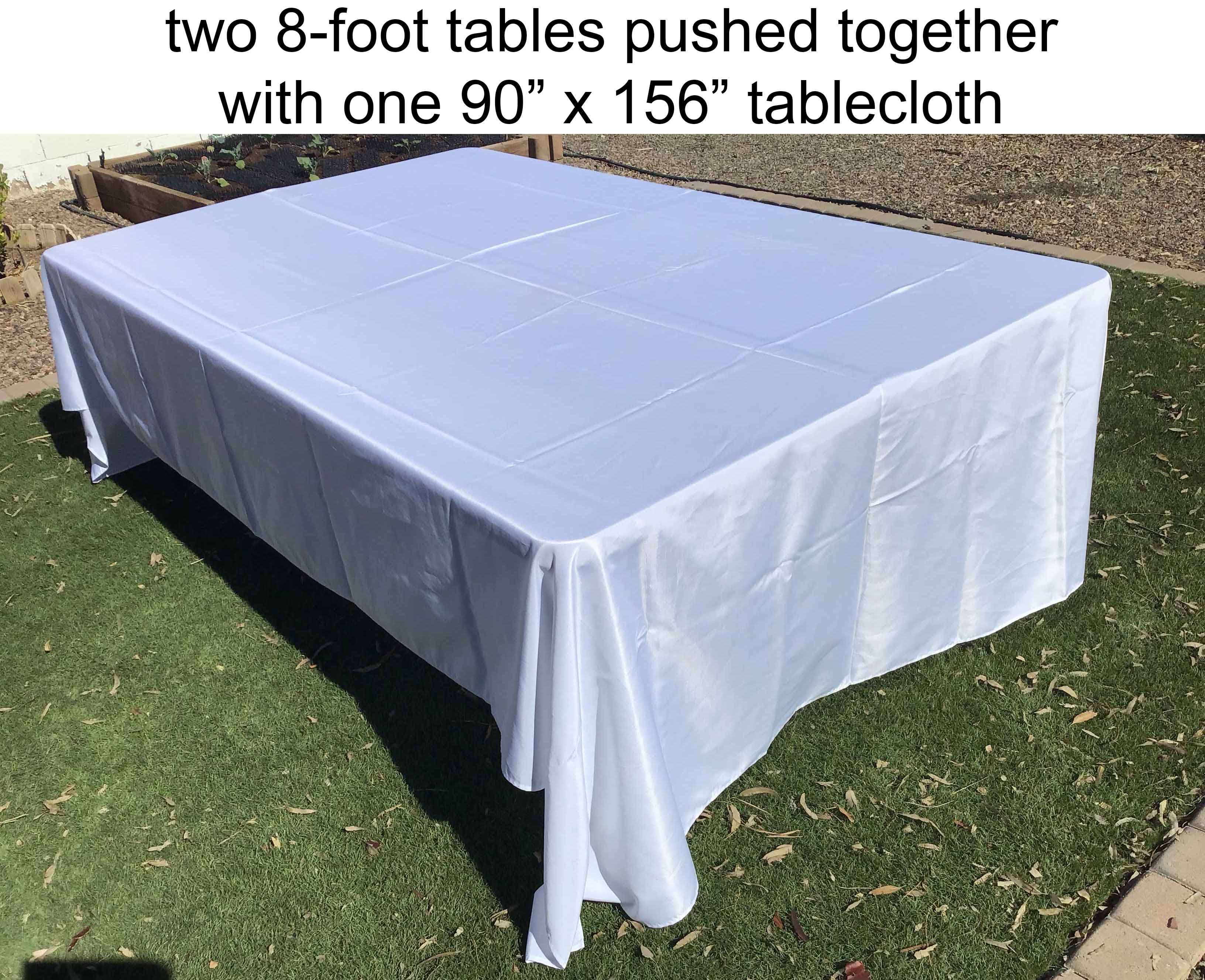 rectangle tablecloths (white) - 90 x 156