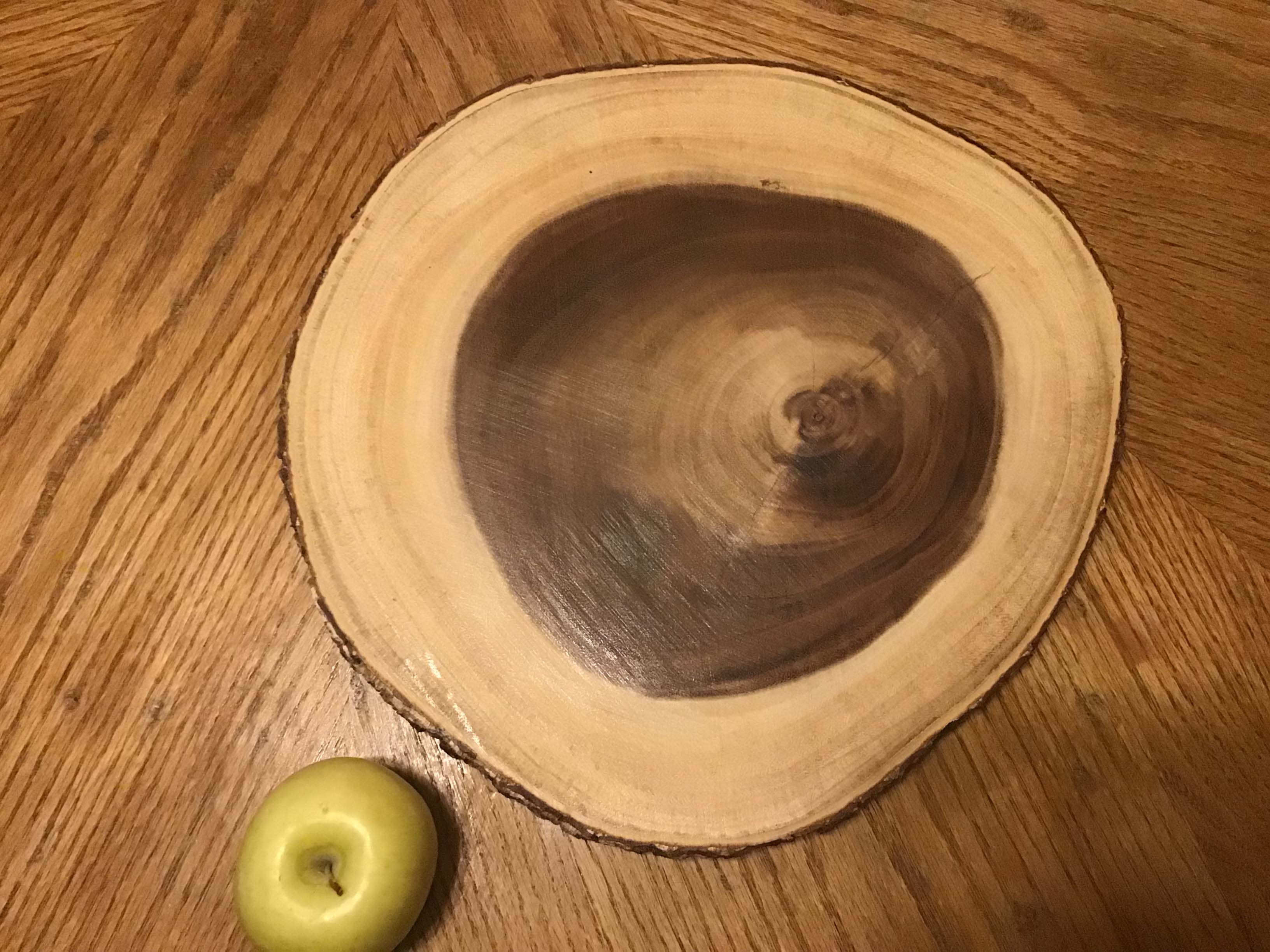 wood serving platter (14 diameter)