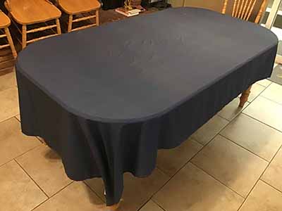 rectangle tablecloths (premium dark blue faux denim) - 60 x 102