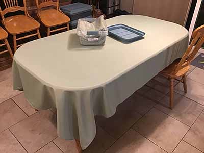rectangle tablecloths (sage green) - 60 x 102