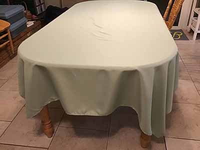 rectangle tablecloths (sage green) - 60 x 102