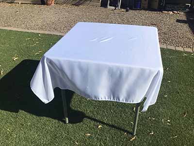 square tablecloths (white) - 54