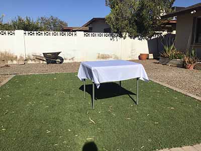 square tablecloths (white) - 54