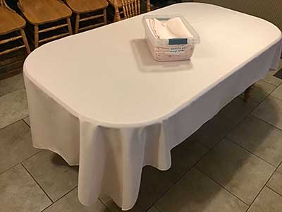rectangle tablecloths (blush / rose gold) - 60 x 102