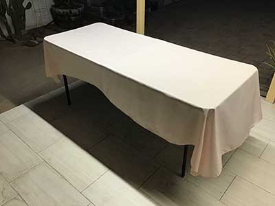 rectangle tablecloths (blush / rose gold) - 60 x 102