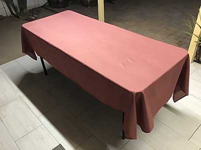 rectangle tablecloths (cinnamon brown) - 60 x 102