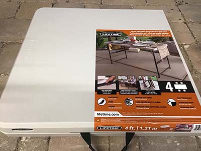 4 foot rectangle tables (adjustable heights)