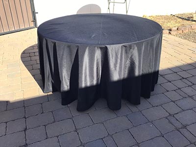 round tablecloths (black) - 120