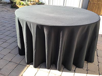 round tablecloths (black) - 120