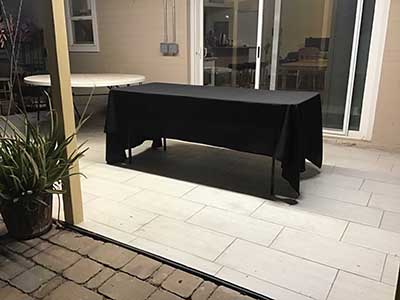 rectangle tablecloths (black) - 60 x 126
