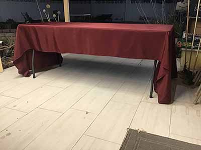 rectangle tablecloths (burgundy) - 60 x 126