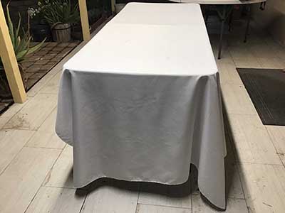 rectangle tablecloths (white) - 60 x 126