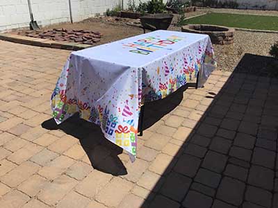rectangle tablecloths (birthday) - 60 x 120