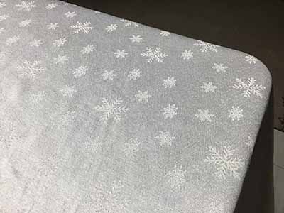 rectangle tablecloths (white; winter/Christmas snowflakes) - 55 x 102