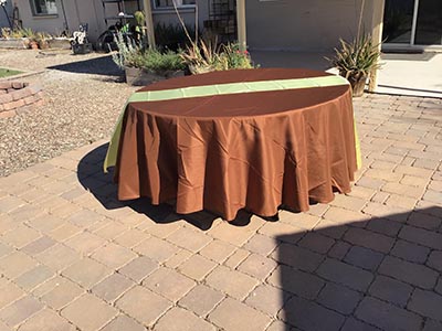 table runners (satin, yellow) - 12 x 108