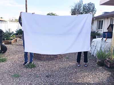 rectangle tablecloths (white) - 90 x 156