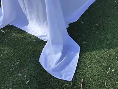 rectangle tablecloths (white) - 90 x 156