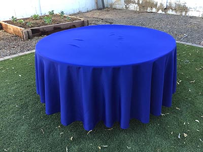 round tablecloths (royal blue) - 108