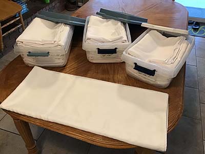 rectangle tablecloths (white) - 60 x 102