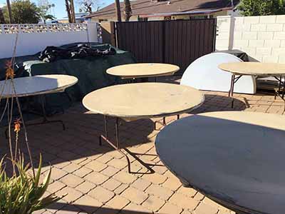 5 foot round tables (budget)