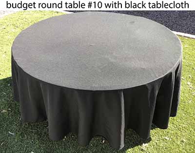 5 foot round tables (budget)