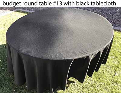 5 foot round tables (budget)