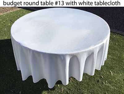 5 foot round tables (budget)