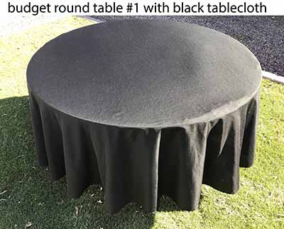 5 foot round tables (budget)