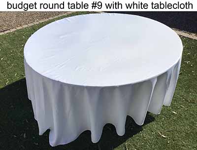 5 foot round tables (budget)
