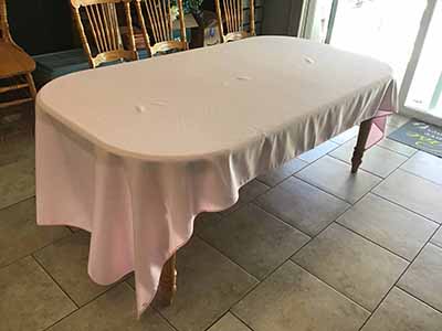 rectangle tablecloths (pastel pink) - 60 x 120