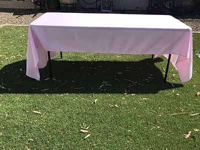 rectangle tablecloths (pastel pink) - 60 x 120
