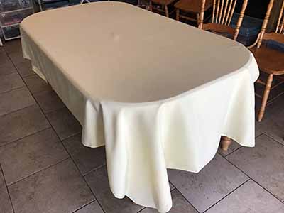 rectangle tablecloths (pastel yellow) - 60 x 120