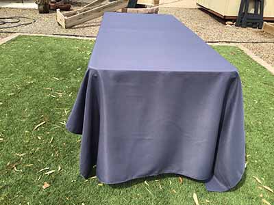 rectangle tablecloths (pewter) - 60 x 120