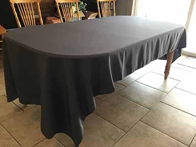 rectangle tablecloths (pewter) - 60 x 120