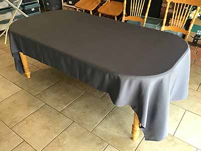 rectangle tablecloths (pewter) - 60 x 120
