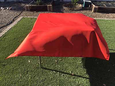 square tablecloths (red) - 54