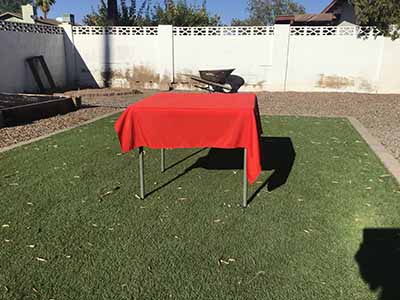 square tablecloths (red) - 54